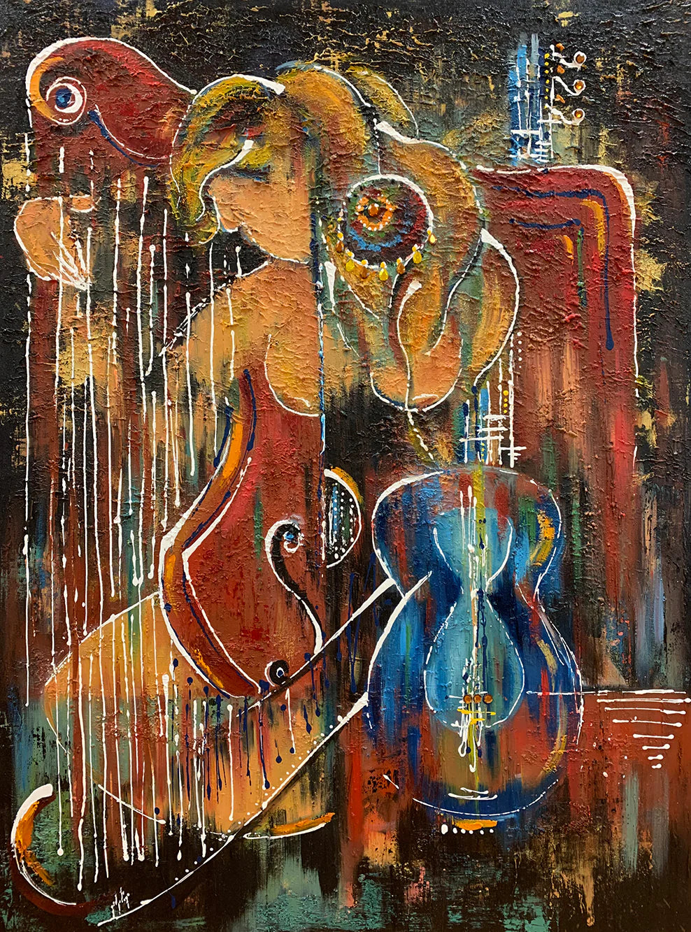 Woman &amp; Harp