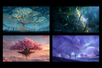 The Book of Life: From the Peach Blossom Dream to the Four-Chapter Image Poem of the Cosmic Village 生命之书: 从桃花梦到宇宙村的四章图像诗 - Song, Sam